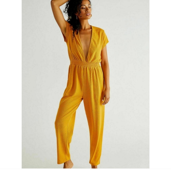 Free People Pants - Free people onesie- like new!